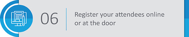 Step 6: Use your Salesforce event management app to set up registration for your event guests.