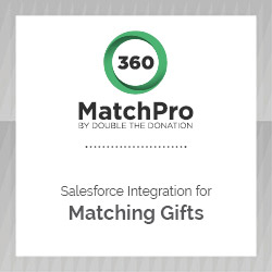 360MatchPro is a top Salesforce integration for matching gift fundraising.