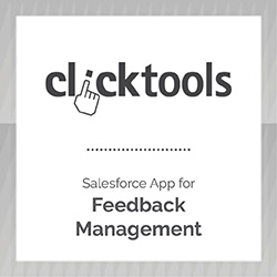 Clicktools is the best Salesforce app for managing customer feedback in your CRM.