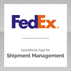 FedEx offers the best Salesforce app for managing shipments from your business.