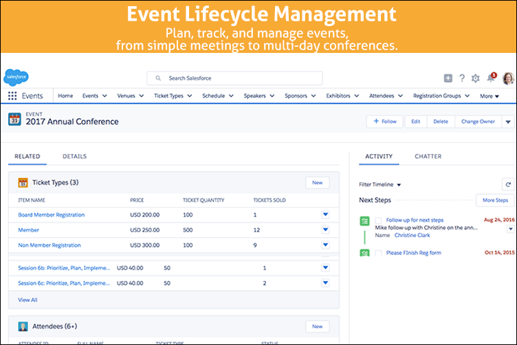 Fonteva events is a top Blackthorn events alternative and can show you the entire event lifecycle.